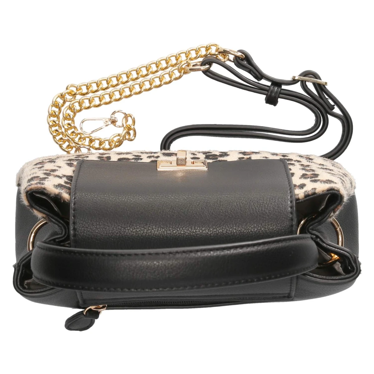 Handtasche - Beige/schwarz