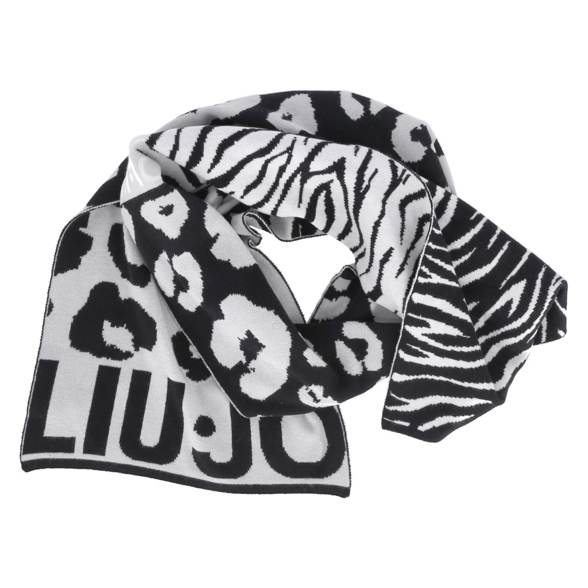 SET SCIARPA BEANIE - Monogram on black