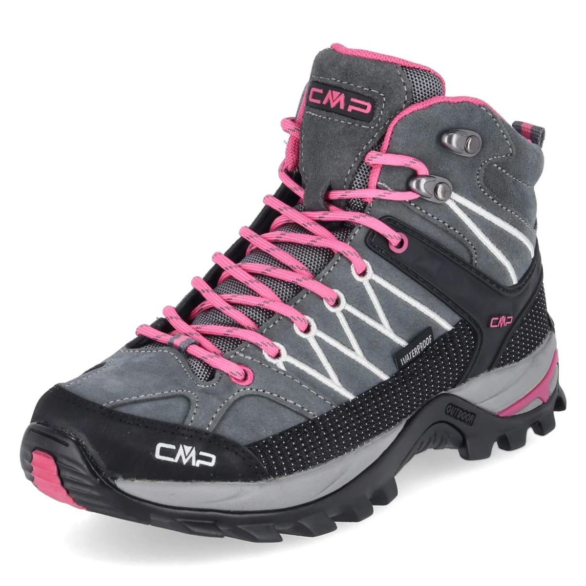 Outdoorschuhe RIGEL MID WMN TREKKING SHOE WP - GREY-FUXIA-ICE