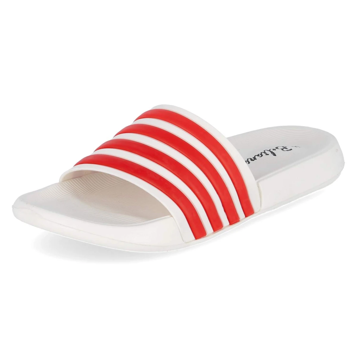 Badepantoletten - White - Red