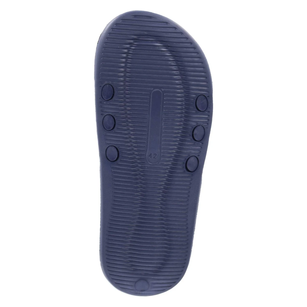 Badepantoletten - Navy - White