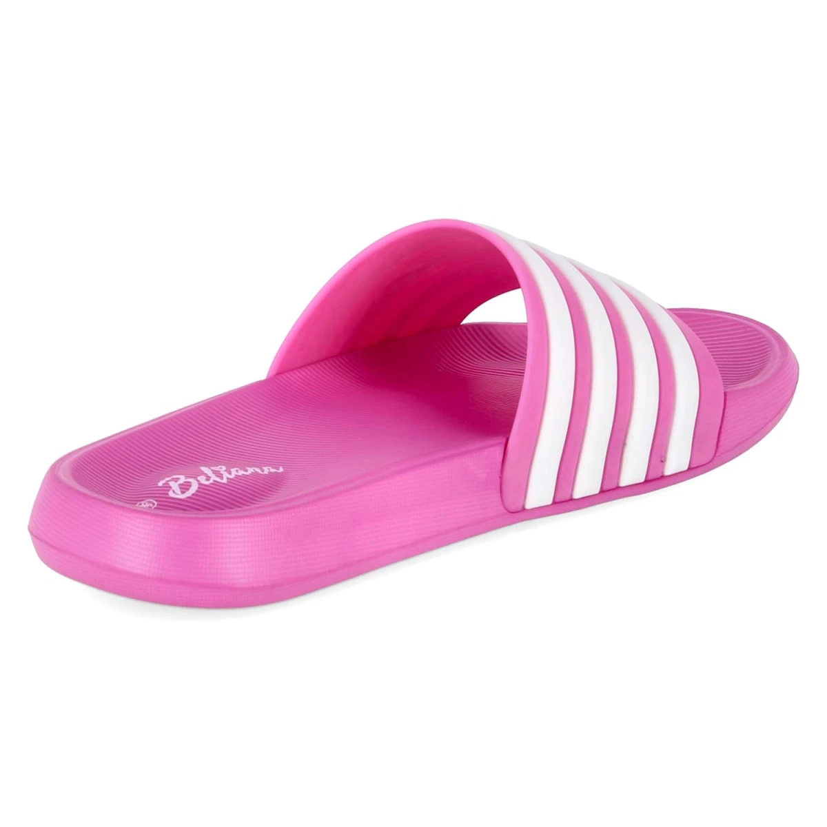 Badepantoletten - Fuchsia - White