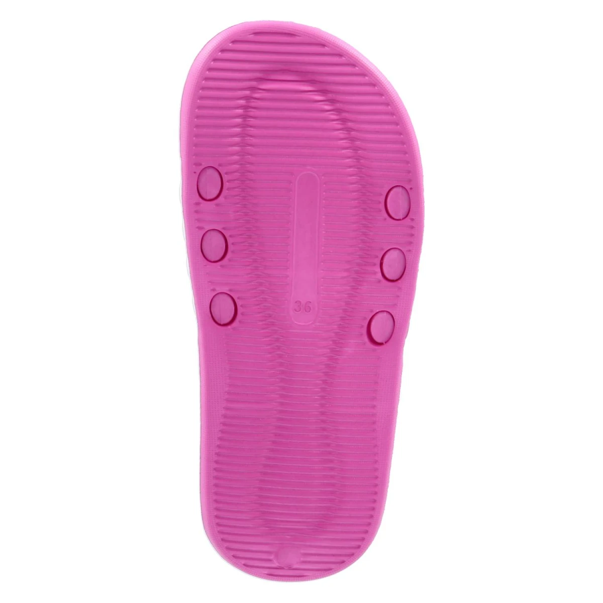 Badepantoletten - Fuchsia - White