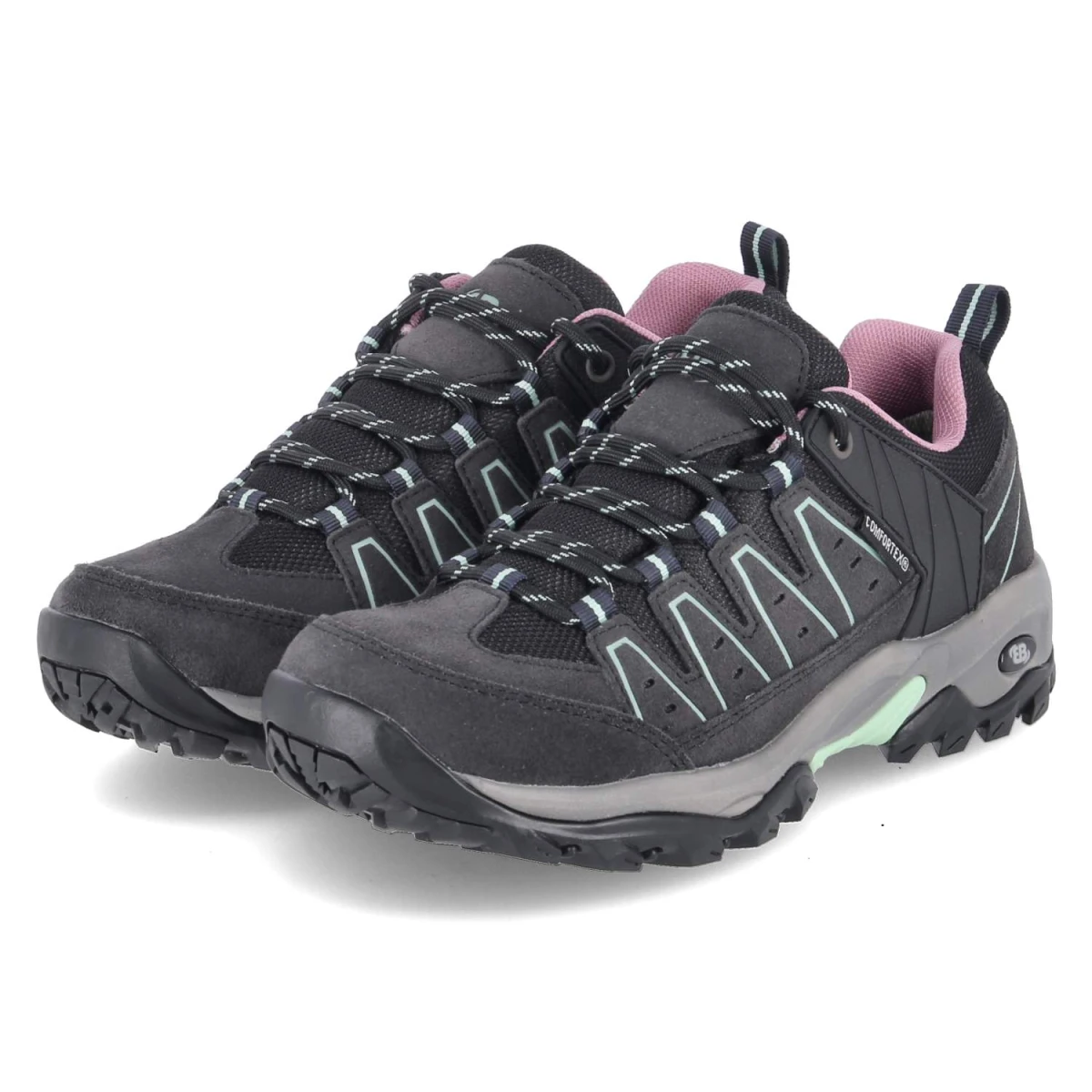Outdoorschuhe MOUNT PINOS LOW - anthrazit/türrkis/lila