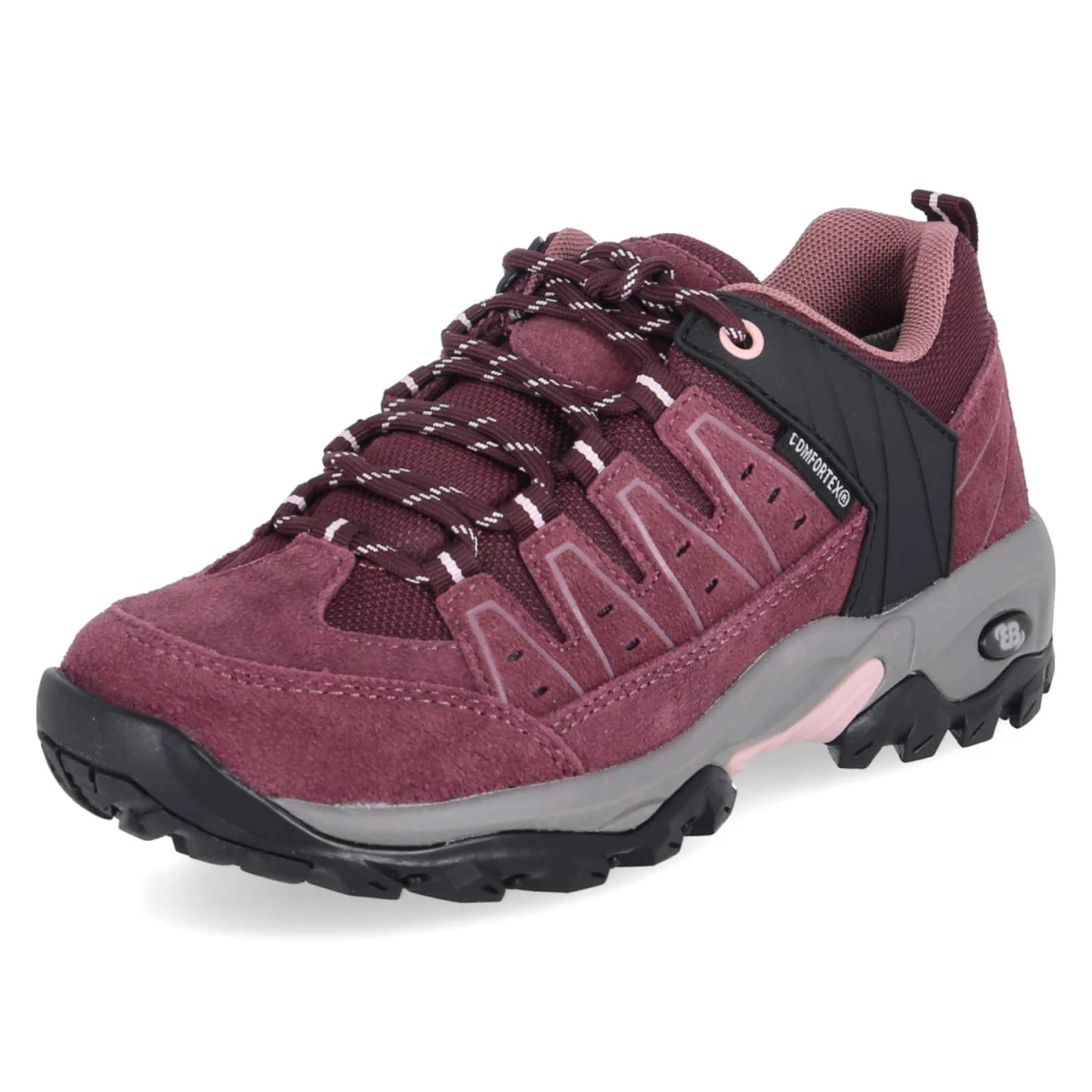 Trekkingschuhe MOUNT PINOS LOW - bordeux/rosa
