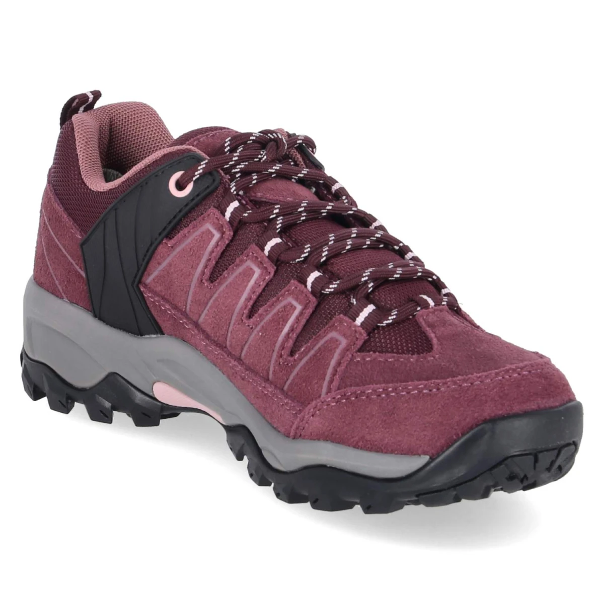 Trekkingschuhe MOUNT PINOS LOW - bordeux/rosa