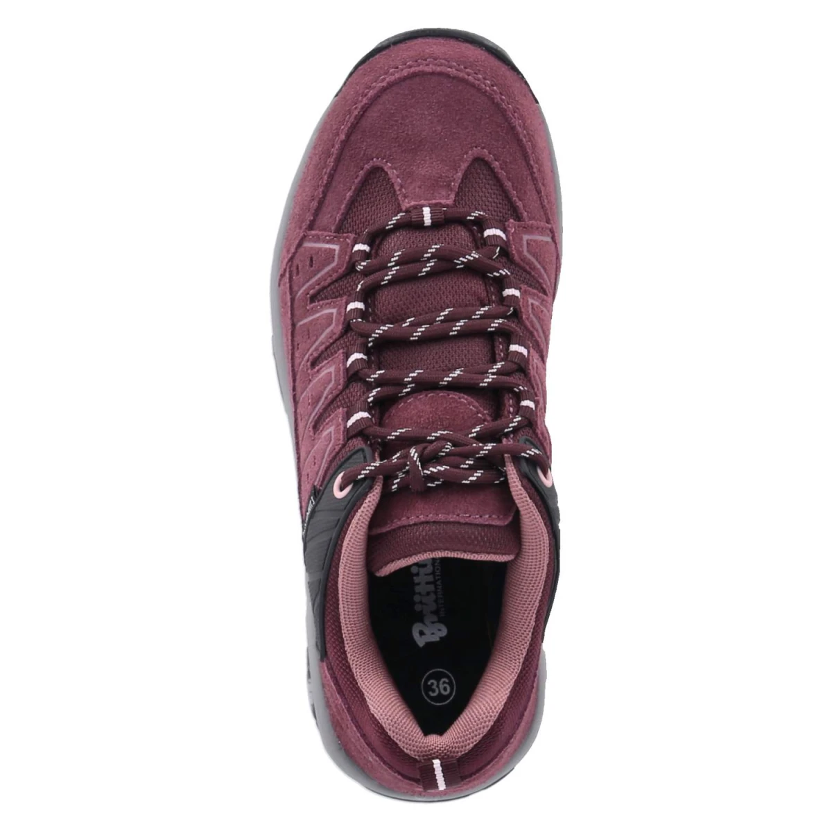 Trekkingschuhe MOUNT PINOS LOW - bordeux/rosa