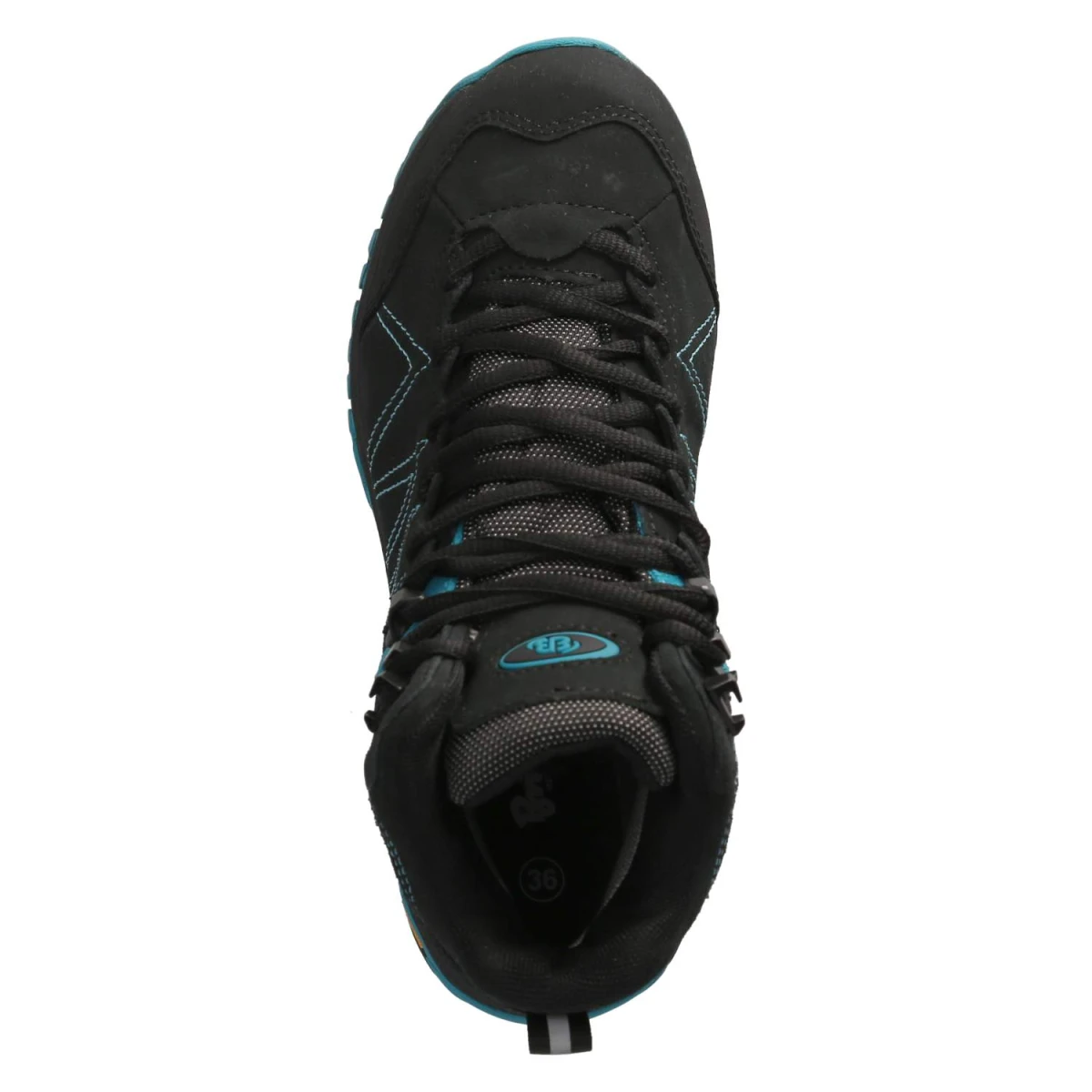 Schnürstiefeletten MOUNT KAPEL - schwarz/türkis