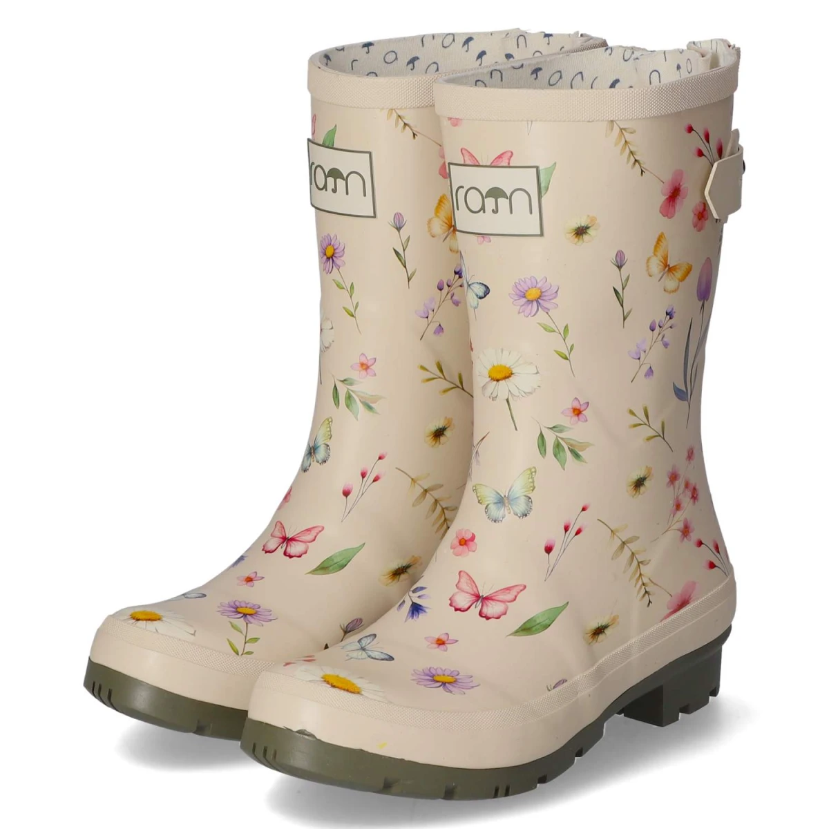 Gummistiefel BUTTERFLY - Grey-Kaki