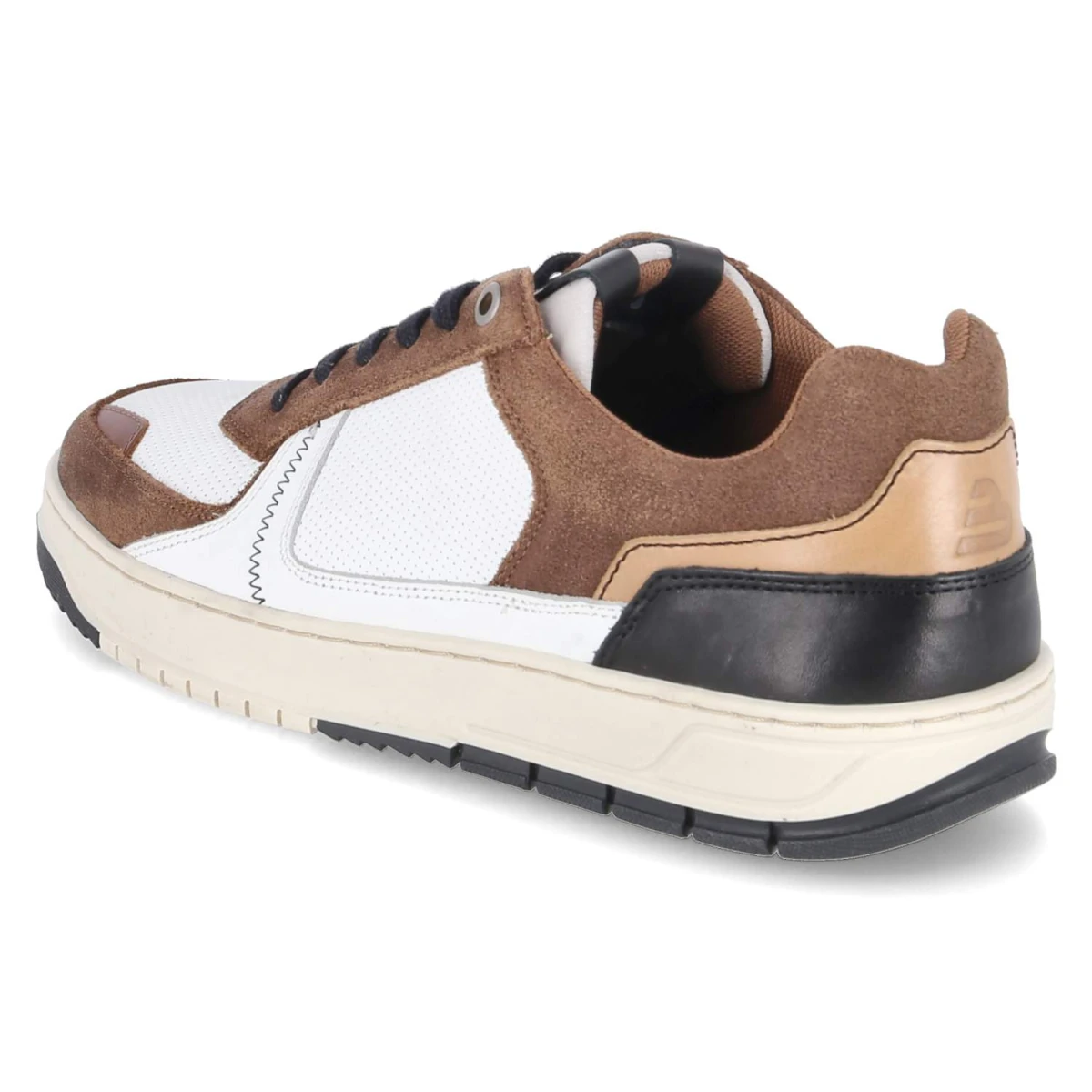Low Sneaker - white - darkbrown