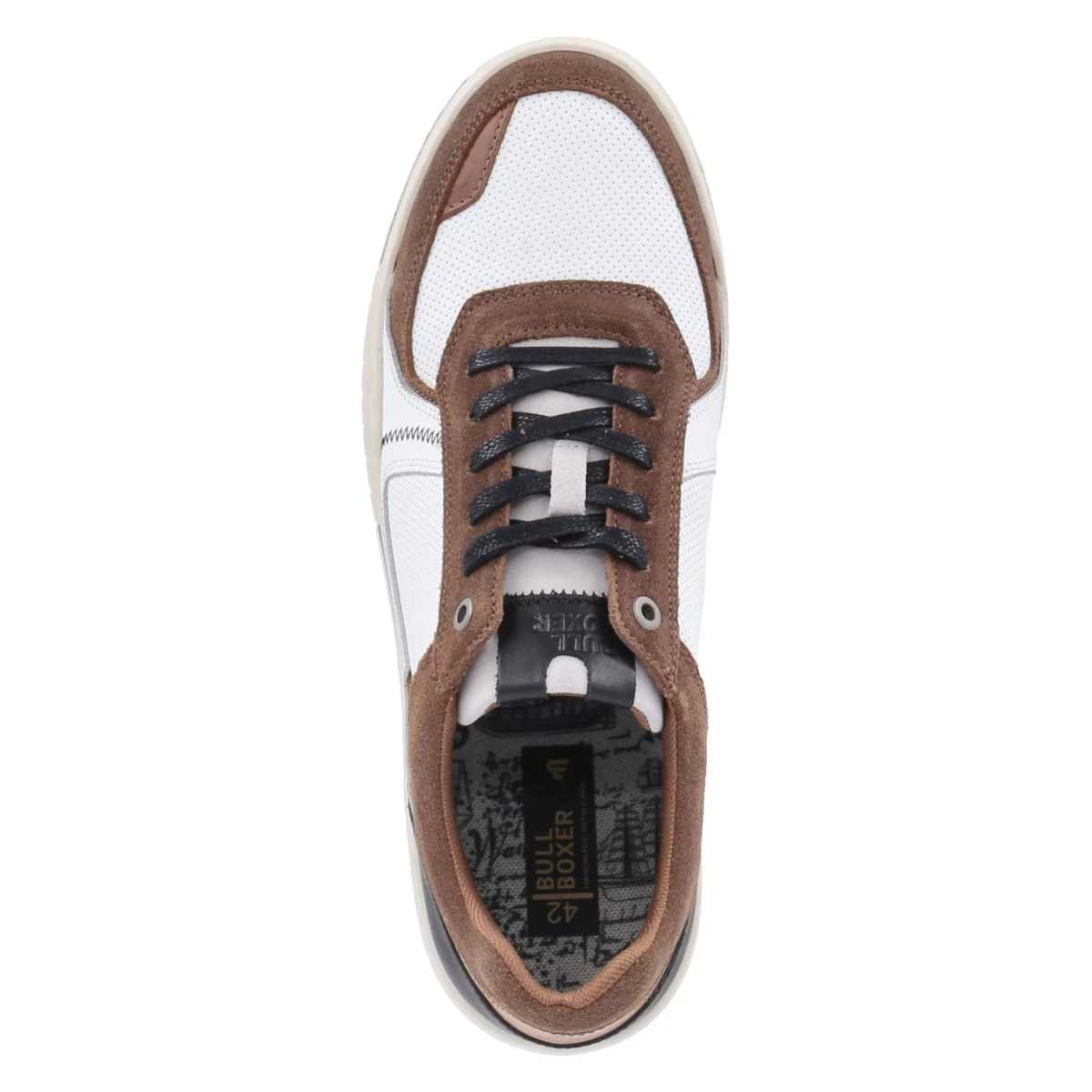 Low Sneaker - white - darkbrown