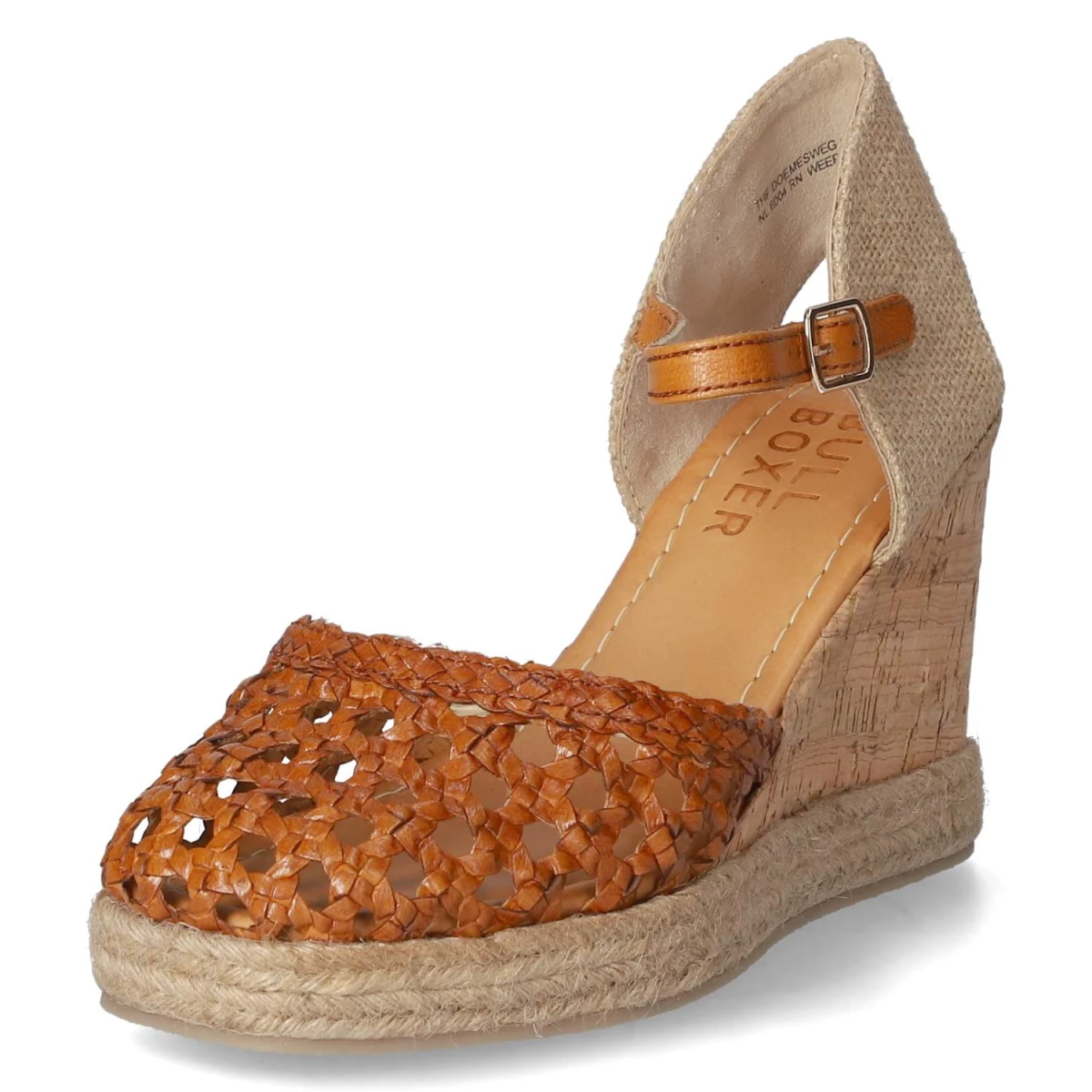 Keilsandaletten - cognac