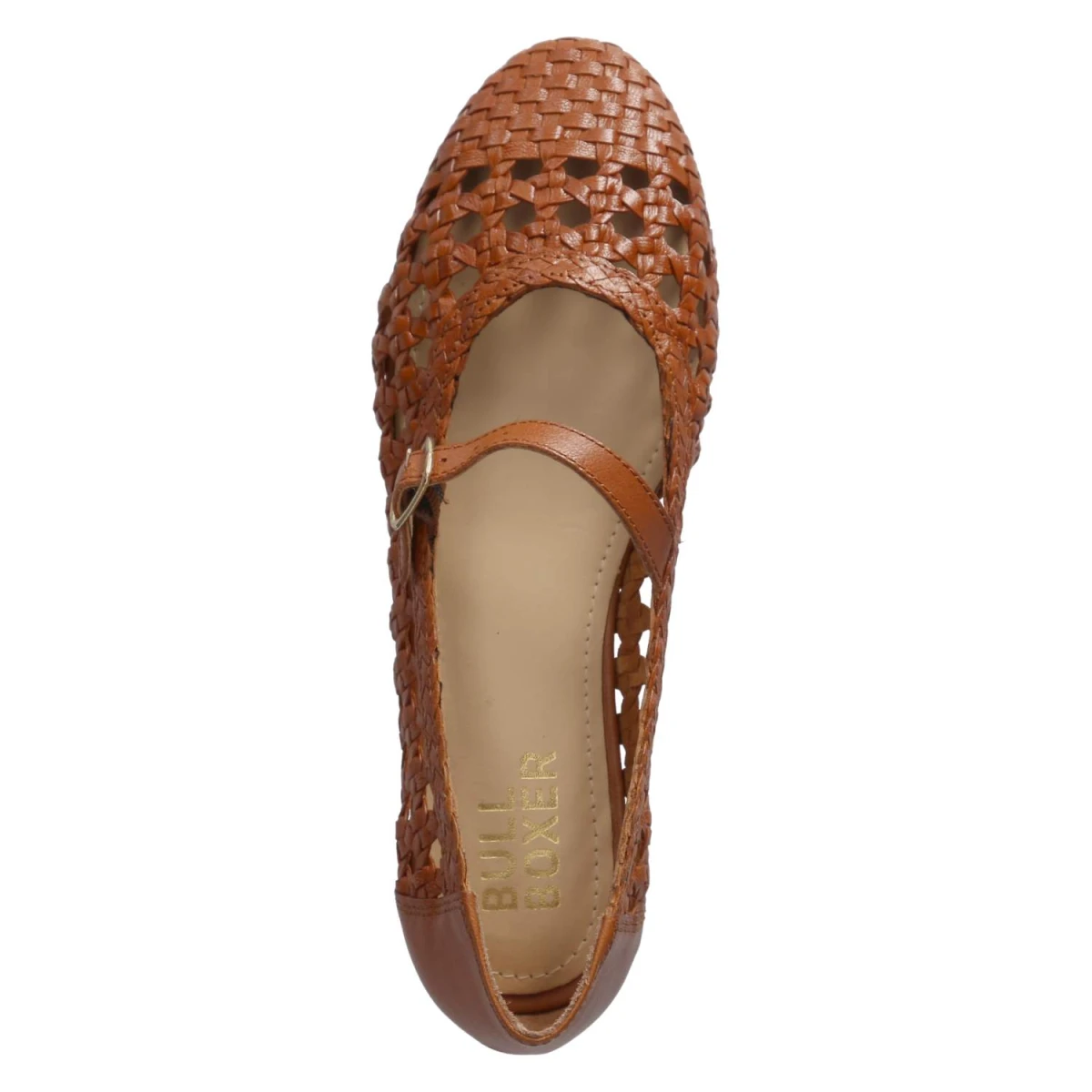 Spangenballerinas - COGNAC