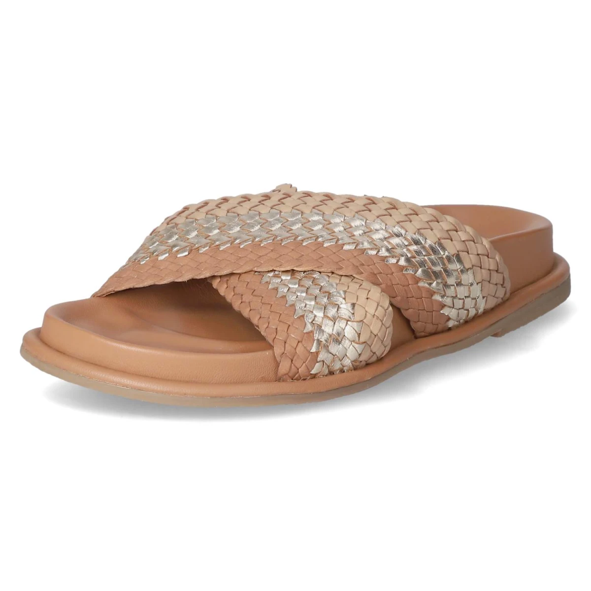 Pantoletten - Cognac - Nude