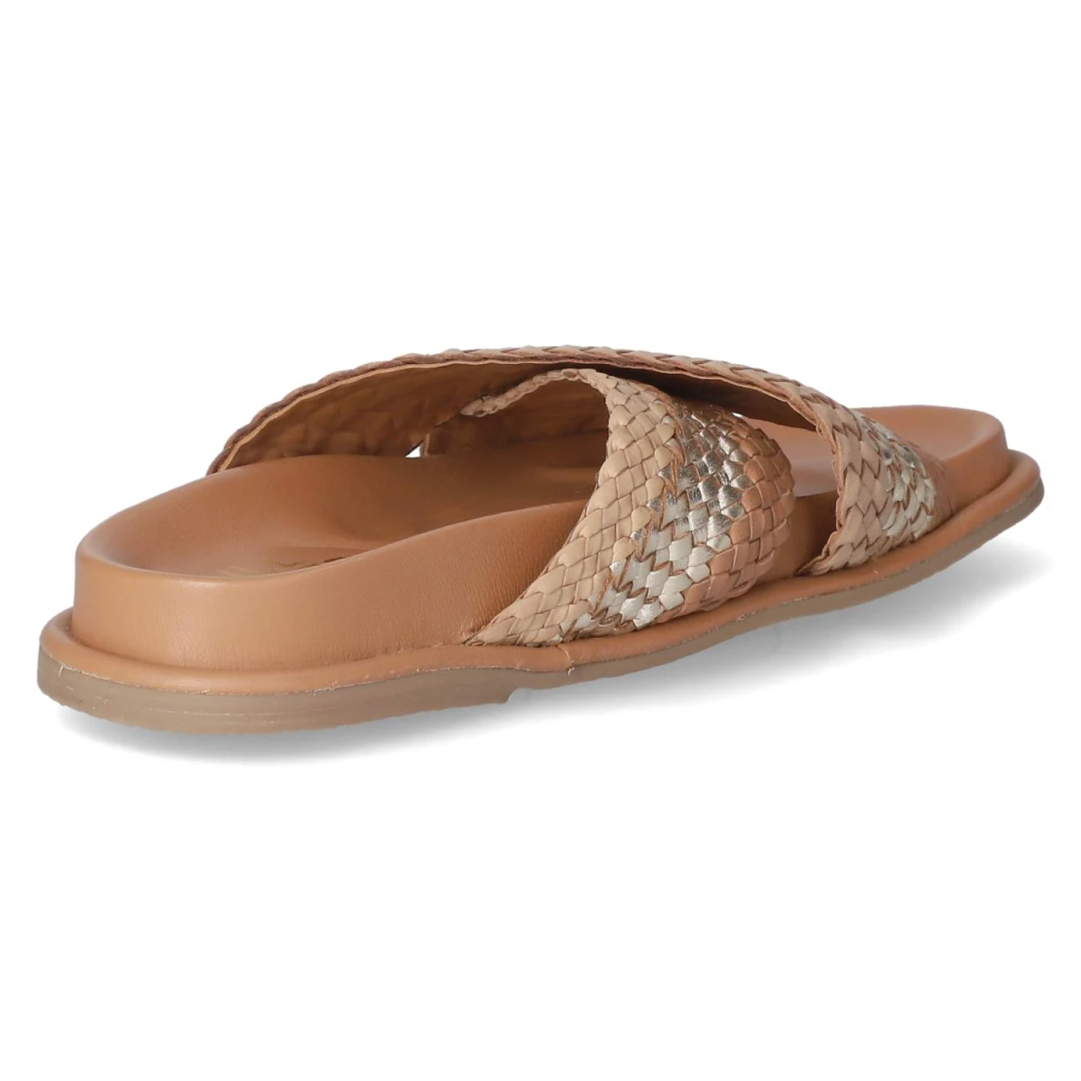 Pantoletten - Cognac - Nude