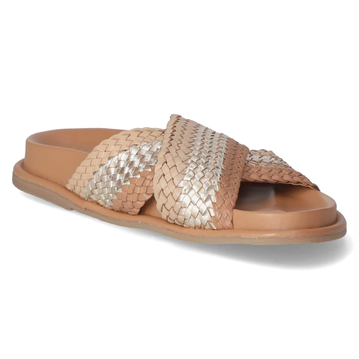 Pantoletten - Cognac - Nude